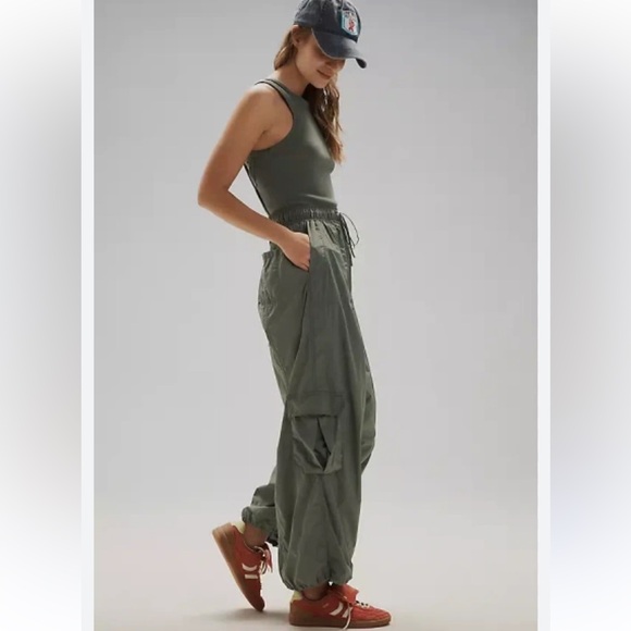 Anthropologie Pants - Anthropologie Olive Green Utility Jumpsuit